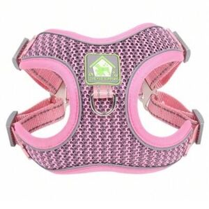 Pink and Gray XL Dog Harness with free pet shirt